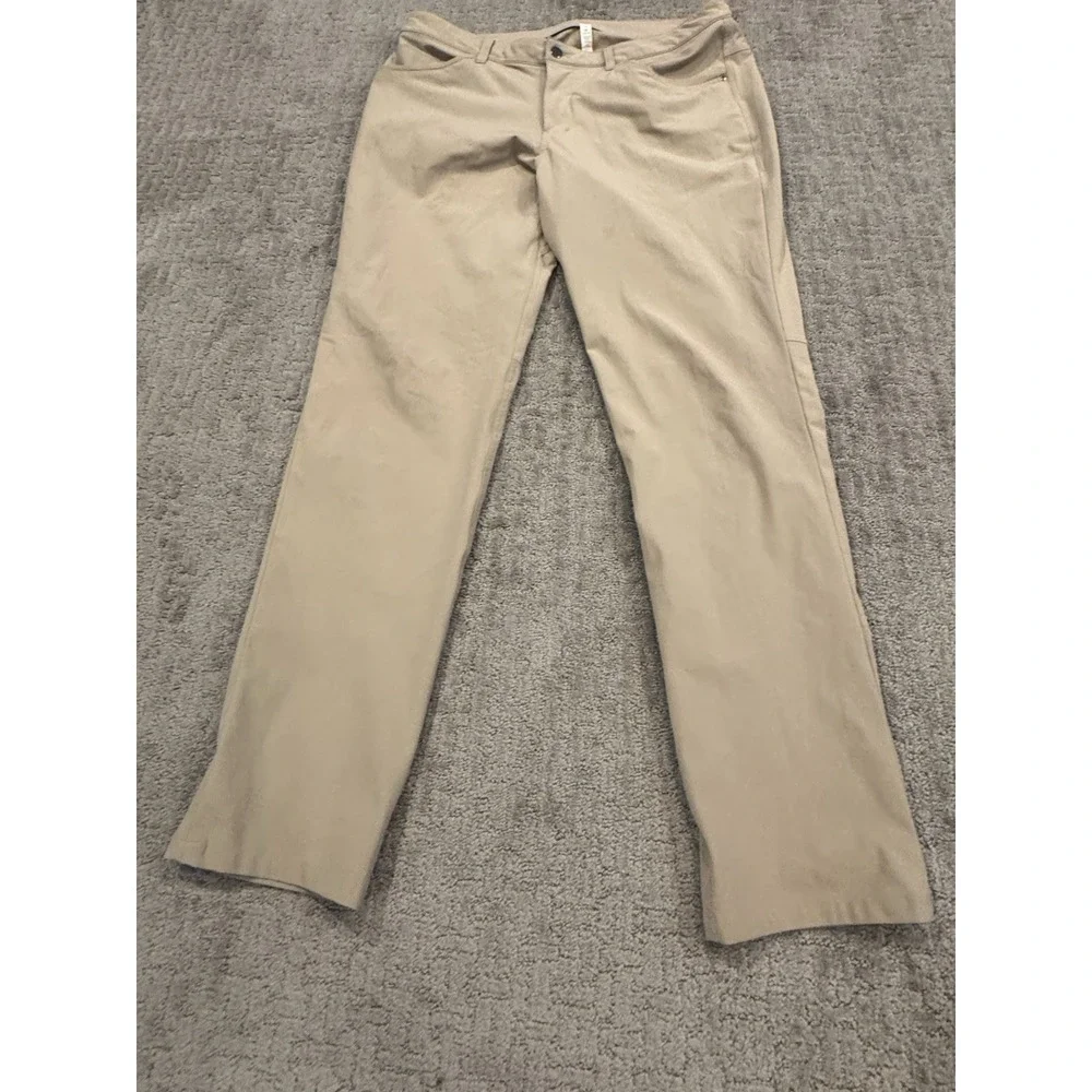 Lululemon Men's ABC Relaxed-Fit 5-Pocket Pants Nomad size 36x34 (B1)